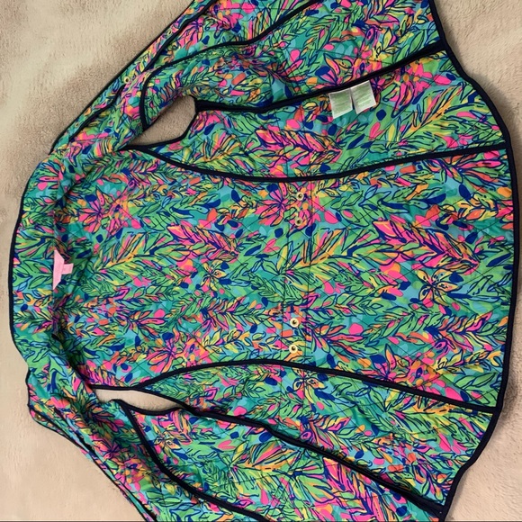 Lily Pulitzer { Getaway } Puffer Navy Spring Vest - Picture 4 of 8